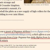 Προβολή του ψευδοκράτους και από τους Financial Times